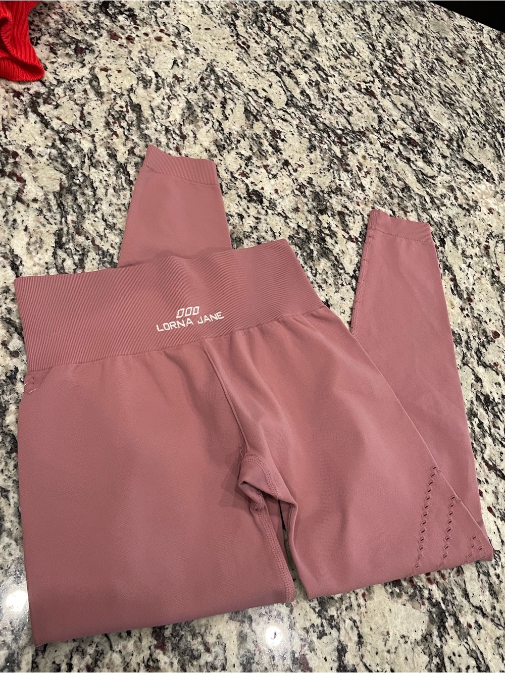 Lorna Jane Dusty Rose High-Waist Leggings